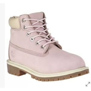 pink bow timberlands